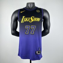Embroidery 25 Season Lakers City Edition No. 77 Dongchi ć