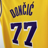 Embroidered Lakers round neck yellow number 77 Eastern č i ć