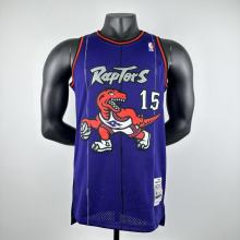 Embroidered MN Retro Jersey Raptors 98/99 Season Black No. 15 Carter