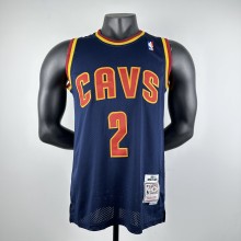 Embroidered MN retro jersey, Cavaliers CAVS navy blue number 2, Irving