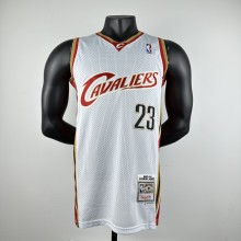 Embroidered MN Retro Jersey Cavaliers Season 03/04 White No. 23 James