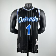 Embroidered MN Retro Jersey Magic 94/95 Season Striped Black No.1 Hardaway