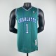 Embroidered MN Retro Jersey Hornets 1992/1993 Season Green No. 1 Muggsy Bogues