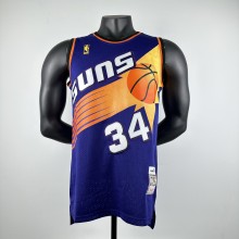 Embroidered MN Retro Jersey Suns 92/93 Season Purple 34 Barkley