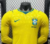 26/27 Brazil home long sleeved jersey player version