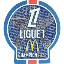 Ligue 1 CHAMPION Patch 2024 法甲冠军章 You can buy it alone OR tell us which jersey to print it on You can buy it alone OR tell us which jersey to print it on