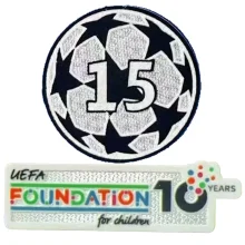 UEFA Champions League CUP 15 Patch 2025/26 欧冠章 5 字杯+ 10周年公平条 (You can buy it Or tell me to print it on the Jersey )