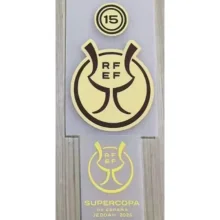 巴傻用 SUPERCOPA DE ESPANA + 15 Gold Patch 2026 西超级杯 + 胸前小字 (You can buy it alone OR tell us which jersey to print it on