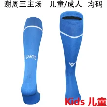 2025/26 Sheffield Wednesday Home Blue Kids Sock 谢周三