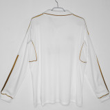 2011/12 RM Home White Retro Long Sleeve Fans Soccer Jersey