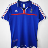 2000 France Home Blue Retro Soccer Jersey