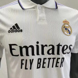 2022/23 RM Home White Player Version Soccer Jersey