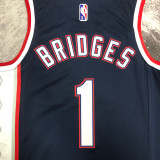 Nets BRIDGES #1 Black City Edition NBA Jerseys
