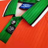 1997/98 Ireland Away Orange Retro Soccer Jersey