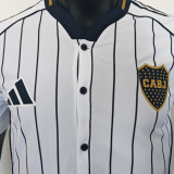 2025/26 Boca White Baseball Player Version T-Shirt  硅胶版