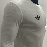 2025 Germany 125Th White Player Version Long Sleeve Soccer Jersey