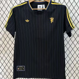 2025/26 M Utd Black Retro Style Fans Soccer Jersey