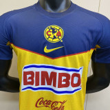 2011/12 Club America Home Yellow Retro Soccer Jersey