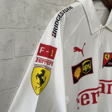 2026 Ferrari White F1 POLO Team T-Shirt 有领