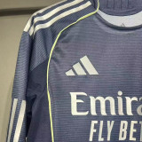 2025/26 RM Away Player Version Long Sleeve Soccer Jersey