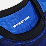 2011/2012 M Utd Away Blue Retro Soccer Jersey