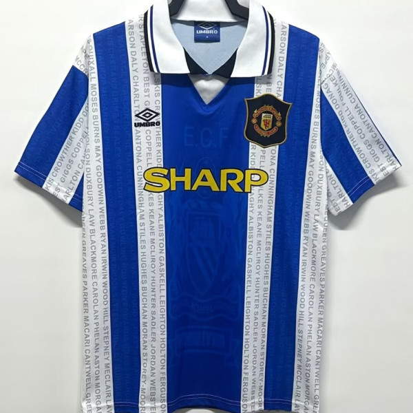 1994/96 M Utd Away Retro Soccer Jersey