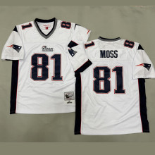 MOSS #81 Men's New England Patriots Retro NFL Jersey 爱国者