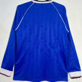 1986-1988 M Utd Third BlueLong Sleeve Retro Soccer Jersey