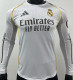 2025/26 RM Home White Long Sleeve Player Version Soccer Jersey