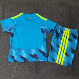 2026/27 Spain Goalkeeper Blue Kids Soccer Jersey