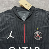 2025/26 PSG 1:1 Quality 4th Black Grey Fans Soccer Jersey  Have Star 带星