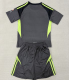 2025/26 Aston Villa Grey Black GK Kids Soccer Jersey