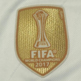2017/18 RM Home White Retro Long Sleeve Soccer Jersey