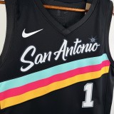 2026/27 Spurs WEMBANYAMA #1 Black City version NBA Jerseys