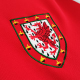 1982 Wales Home Red Retro Soccer Jersey