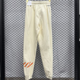 2025 Nk~ Off-White Pure Cotton Sports Trousers Zipper style