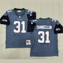 CHANCELLOR #31 Men's Seattle Seahawks Retro NFL Jersey 海鹰