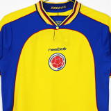 2001/02 Colombia Home Yellow Retro Soccer Jersey