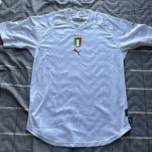 2004 Italy Away White Retro Soccer Jersey
