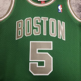 2003/04 Celtics GARNNETT #5 Retro Green NBA Jerseys热压