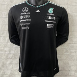 2025 Mercedes AMG Petronas F1 Black Long Sleeve Team T-Shirt