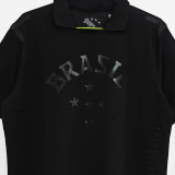 2013/14 Brazil 3rd All Black Retro Soccer Jersey