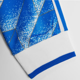 1988 DDR Away Blue Long Sleeve Retro Soccer Jersey
