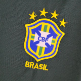 1998 Brazil GK Dark Green Retro Soccer Jersey