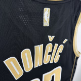 2025 Mavericks  Dončić #77  Black Honor Edition NBA Jerseys