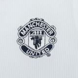 2000/2001 M Utd Away White Retro Kids Soccer Jersey