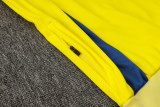 2025/26 AA Yellow Hoody Thickened Fluff Zipper Jacket Tracksuit