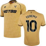2025/26 Crystal Palace Away Gold Fans Soccer Jersey