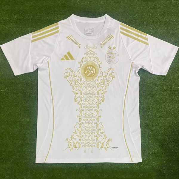 2025 Algeria Special Edition White Fans Soccer Jersey