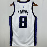 2025 Kings LAVINE #8 White NBA Jerseys